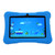 7 Inch Kids Tablet for Android 10.0 Quad Core 32GB ROM WiFi Bluetooth Dual Camera Children Tablet 100‑240V Dark Blue US Plug