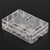 ABS Enclosure Protective Case Shell Cover   2Pcs Heat Sink for RPi 3 B / 2B / 2 B+ Transparent
