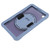 Tablet Shockproof Case Multifunction Tablet Protective Cover with Hand Strap Stand Shoulder Strap for SM X110 X115 X117 Lavender Gray