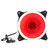 Chassis Fan Computer Cooler Mute Desktop PC Accessory Monochrome RGB Double Aperture 12cm(Double Aperture Red Light Screws )