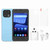 M13 PRO Mobile Phone 5.0in 3G Smartphone Dual SIM HD Screen Cellphone for Work Study Entertainment 100‑240V Blue UK Plug