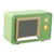 Retro Speaker TV Shaped Multifunctional Fashionable Time Speaker for Home Outdoor Use Green