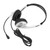 Wired Headset Noise Cancelling Binaural Business Headphone with Single Directional Microphone for Customer Service 3.5mm