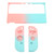 Game Console Cover Case Gradient Ergonomic Grip Game Console Silicone Protective Case for Switch OLED Blue Pink