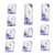 10PCS Key Caps Dye Sublimation Processblue and White Porcelain Style PBT Keycaps for Mechanical Keyboard