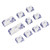 10PCS Key Caps Dye Sublimation Processblue and White Porcelain Style PBT Keycaps for Mechanical Keyboard