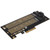 PCIE to M.2 SATA+NVME Dual Disk Expansion Card for 2230 2242 2260 2280 22110 Size M.2 SSD