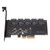 PCIe to SATA Adapter Card 5 Ports 5x16TB Fast Transmission E Green Engine SSD Expansion Card for Winfor OS X for Linux