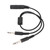 Aviation Headset Adapter HELICOPTER Single Plug to GA Dual Plug General Headphone Adapter Cable