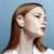 Single Ear Bluetooth Earpiece Pure White Stereo HD Sound Wireless Mono Headphone Earbud for Sports Running Workout