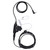 U94 PTT Headset System Adapter U94 PTT Throat Mic Headset for Motorola T5428 6200C T80 and Other 2.5mm 2 Way Radio
