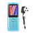 W22 2G Phone GSM Basic Phone Unlocked Big Button 3sim 3 Standby Clear Sound Multifunctional Senior Cellphone with 2500mAh Battery 100‑240V Blue UK Plug