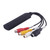 New USB 2.0 to 3 RCA Audio S Video TV DVD VHS RW Capture Converter Adapter Cable