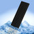 PCIE M.2 2280 SSD Solid State Drive High-Speed Aluminum Alloy Heatsink Ultra Thin Cooling Fin 70x22x3mm(Black )