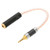 2.5mm Male to 3.5mm Female Adapter Audio Adapter Cable 15cm/5.9in Headphone Extension Cable
