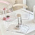 Tablet Stand Holder 360 Degree Rotating Liftable Folding Acrylic Transparent Desktop Tablet Holder White