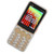 T 758 GSM Unlocked Cell Phone 2.8 Inch Screen 3200mAh Battery Big Button High Volume Cell Phone for Seniors 100‑240V Gold EU Plug