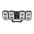 3D LED Digital Desktop Clock Dimmable Snooze Time Memory 12 24 Date Temperature LED Wall Clock