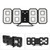 3D LED Digital Desktop Clock Dimmable Snooze Time Memory 12 24 Date Temperature LED Wall Clock