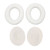 Headset Ear Cushions Soft Noise Insulation Replacement Wireless Headphone Earpads for QuietComfort45 White