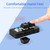 MK321-Pro 3-key Mini Customized Keyboard with Mechanical Blue Switch USB+2.4G+BT Connection for Office Game Multimedia Black