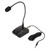 Gooseneck Condenser Microphone Professional 6.35mm Desktop Wired Microphone for Broadcasting Conferences Speech