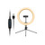 10in USB Desktop Ring Light with 3 Color Modes/10 Brightness Levels/Flexible Power Supply/360° Rotatable Ball Head/Phone Stand/Tripod