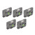 5Pcs Label Maker Tape 9mm Laminated Waterproof Colorfast Multi Purpose Labeler Tape for PT D210 PT D200 PT H110 PT D400 White On Black Bze 325