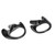 Comfortable Black Silica Gel Ear Mould Replacement for Most Coil Tube Audio Kits (Small)