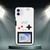 Retro Nostalgic Color Screen Handheld Game Console Mobile Phone Cover Case for iPhone 11White