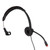 3.5mm Telephone Headset Noise Cancelling Unilateral Corded Customer Service Earphone with Mic for Landline Office