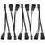 5PCs Fan Adapter Cable 2 In-1 Computer Chassis Accessories Female 3 Pin to Male 3 Pin 2 Pin