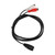 DIN 7 PIN to 2 RCA Cable DIN 7PIN Female to 2RCA Female Y Splitter Cable for Electronic Piano Sound Equipment 4.9ft