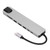 TypeC Hub Portable Durable 87W Power Supply Wear Resistant Aluminum Alloy TypeC Docking Station