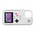 2 in 1 Handheld Game Console Phone Case Phone Protective Cover for iPhone 12Pro maxWhite