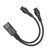 Splitter Power Plug Cord IEC320 C14 Male to Dual IEC320 C5 Female Power Cord for Laptop Power Adapter 100‑