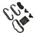 6PCS VR Face Cushion Pad Prevent Fogging Plastic Frame Lens Protector Nose Pad Protective Cover Set for Quest 2 Accessories