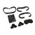 6PCS VR Face Cushion Pad Prevent Fogging Plastic Frame Lens Protector Nose Pad Protective Cover Set for Quest 2 Accessories
