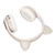 LXB39A Cat Ear Bluetooth Headset Cute Adjustable Bass Portable Wireless Bluetooth Headset with Sound Cable for Kids(Khaki )