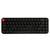 Wireless Keyboard Mouse Combo Mini Portable Retro Silent 2.4G Wireless 68 Keys Office Keyboard Mouse Set Black