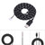 2.2 Meters USB Cable Wire Line Replacement for Steelseries kana Mouse Black+White
