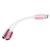 2 In1 TypeC to 3.5mm Aux Audio Charging Cable Adapter Headphone Splitter Connector(Pink )