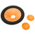 Paper Speaker Cone Drum Paper 1.4 Inch Inner Diameter Subwoofer Cones Drum Paper with Glass Fibre Surround for 8 Inch Speaker
