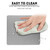 Aluminum NOn slip Gaming Mouse Pad Mat Double Sided Accurate Control Mousepad for PC Silver