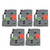5 Pcs Label Maker Tape Black On Red 12mm 0.47 Inch Label Tape for Ptouch PT D210 PT H100 PTD220 PT 1290