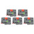 5 Pcs Label Maker Tape Black On Red 12mm 0.47 Inch Label Tape for Ptouch PT D210 PT H100 PTD220 PT 1290