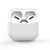Wireless Bluetooth Earphone Case Ultra Thin Soft Cover Split Liquid Silicone for IOS Earbuds 3White