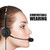 Lossless Sound Call Center Headphones 330° Rotary Earmuffs Call Center Headset ‑ 3.5mm Plug(straight Line)