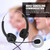 Lossless Sound Call Center Headphones 330° Rotary Earmuffs Call Center Headset ‑ 3.5mm Plug(straight Line)