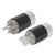 Monosaudio Pure Copper RhodiumPlated Power Plug HIFI Audio Power Connector Plug (M109R/F109R (male/female) )